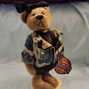 Vintage 1980's Jean Jacket "Roxy" Pickford Bears 20th Century Brass Button Bears